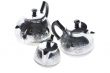 Three metal teapot