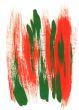 Red and green brush