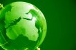 Green glass globe high resolution image