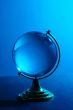 Blue glass globe high resolution image