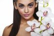 Sexy young woman with flowers