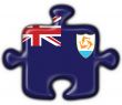 anguilla button flag puzzle shape