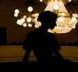 silhouette of girl