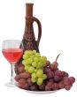 Bright still life with wine