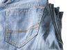 Blue jeans close up