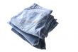 Blue jeans on white background