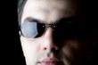 Man on sun glasses macro