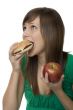 burger or apple