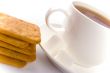 cup of tea, sugar and cookies