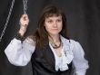 The girl - pirate and metal chain
