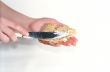 Butter and bread in the hands