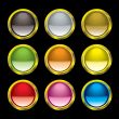 gel button gold rim