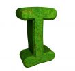 3d letter I in green grass
