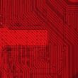Industrial electronic red background
