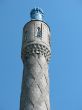 The minaret on the blue sky