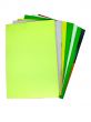 seven colored notebooks isolated over white background