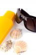 sunglasses and lotion