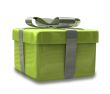 wrapped white and green gift - 3D made