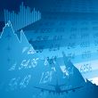 financial crash blue