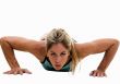 Woman doing push-ups