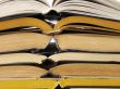 old books pile
