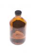 Medical bottle on white background