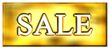 3d Golden Sale Tag