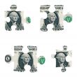 Dollar puzzle pieces