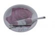 plate with shovel on white