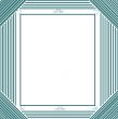 Green frame for congratulations