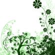 Green frame for congratulations