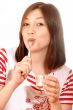 woman eating ice cream