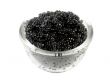 soft black caviar in the tableware