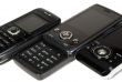 Black modern mobile phone