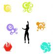 Element for design, frame, illustration