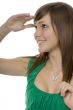 Teenager with gestures search