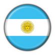 Argentina button flag round shape