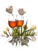 Two glasses with wine,