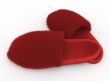 red soft home slippers