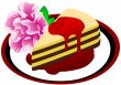 Cake on the plate