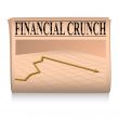 newspaper pink financial graph