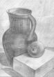  jug and apple