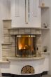 stylish fireplace