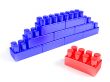 Colored Lego toy bricks