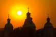 Church and sun