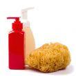 sponge and cosmetics