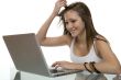 Girl with laptop