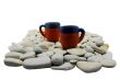 isolated picture mugs on rocks