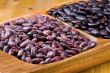 Kidney beans in wooden dish