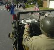 US GI driving an old jeep